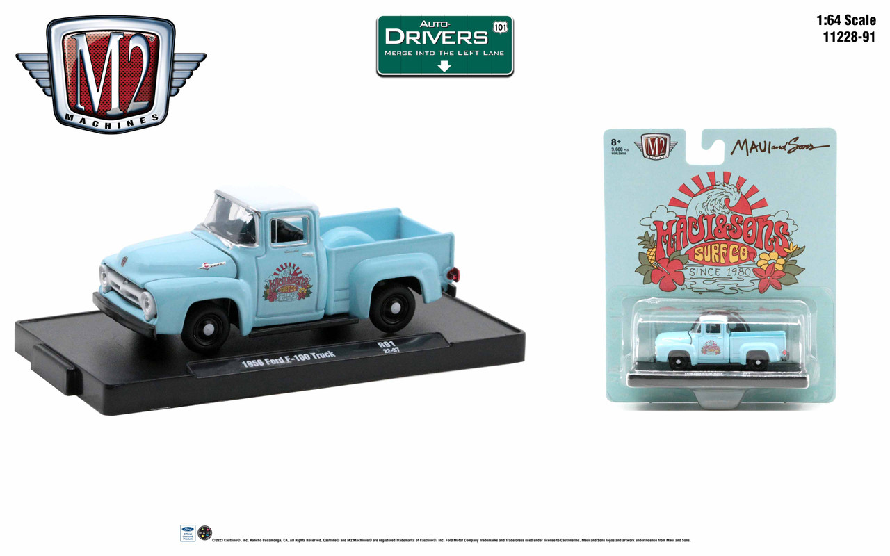 M2マシーン 1956 フォード F-100 - ティール 【公式通販】
